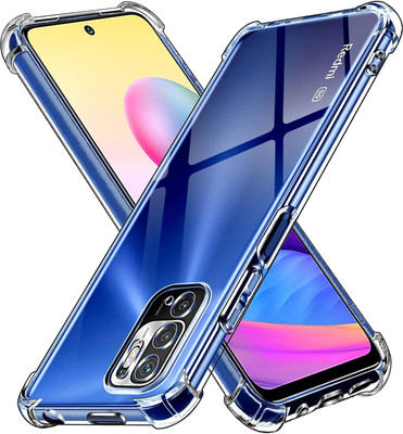 CLOVYR Back Cover for Redmi Note 10T 5G / Poco M3 Pro 5G(Transparent, Shock Proof, Silicon, Pack of: 1)