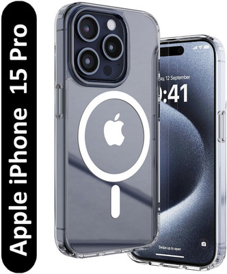 HenryDesigns Back Cover for Apple iPhone 15 Pro(Transparent, Dual Protection)