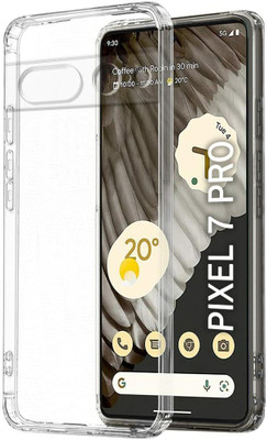 NIMMIKA ENTERPRISES Back Cover for Google Pixel 7 Pro(Soft and flexible material | Transparent design | Enhanced Grip)(Transparent, Shock Proof, Silicon, Pack of: 1)