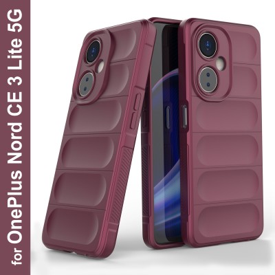GLOBAL NOMAD Back Cover for OnePlus Nord CE 3 Lite 5G(Maroon, Grip Case, Silicon, Pack of: 1)