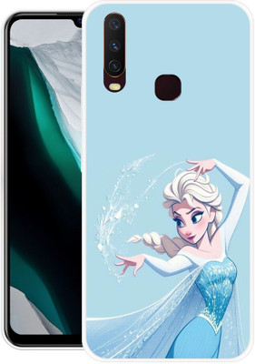VS PRINT LINK Back Cover for VIVO Y12,1904, cute girl love back cover(Blue, Flexible, Silicon, Pack of: 1)