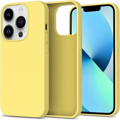 fi-yonity Back Cover for Apple iPhone 15 Pro Max(Yellow, Flexible, Pack of: 1)