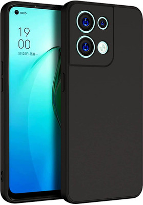 MOBIDEER Back Cover for OPPO Reno8 5G(Black, Pack of: 1)
