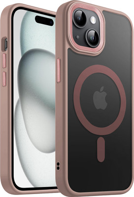 KartV Back Cover for Apple Iphone 15, Iphone 15(Gold, Magsafe, Pack of: 1)