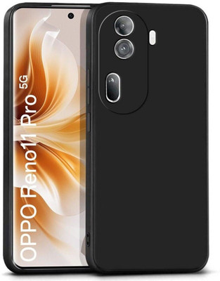 vizo Back Cover for OPPO Reno11 Pro 5G(Black, Shock Proof, Silicon, Pack of: 1)