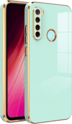 Systek Back Cover for Mi Redmi Note 8, Redmi Note 8, Premium Soft Chrome Case, Flexible, Mint Green(Green, Gold, Camera Bump Protector, Silicon, Pack of: 1)