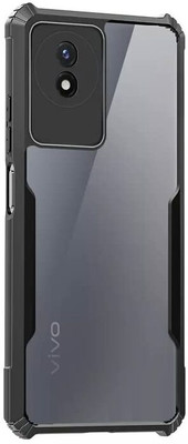 LENIENT Back Cover for Vivo Y02(Black, Shock Proof, Pack of: 1)