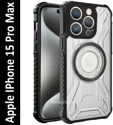 Infinite Case Back Cover for Apple iPhone 15 Pro Max(Black, Camera Bump Protector, Pack of: 1)