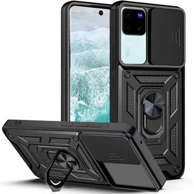 Kypo Back Cover for Vivo V30 Pro 5G(Black, Slider, Pack of: 1)