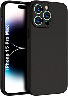 Aaralhub Bumper Case for Apple iPhone 15 Pro Max(Black, Camera Bump Protector, Silicon, Pack of: 1)