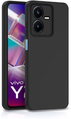 Mobiledukephone Front & Back Case for Vivo Y22(Black, Shock Proof, Silicon, Pack of: 1)