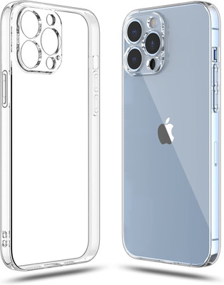 M/S DSNS Back Cover for Apple iPhone 13 Pro Max Case Clear 2mm Shockproof Protective Phone Soft Slim Cover(Transparent, Flexible, Silicon, Pack of: 1)