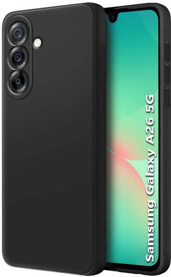 zaperhub Back Cover for Samsung Galaxy A26 5G(Black, Silicon)