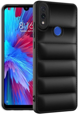 SMARTPOCKET Back Cover for Mi Redmi Note 7(Black, Puffer, Silicon, Pack of: 1)