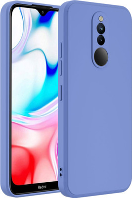 Artistque Back Cover for Mi Redmi 8(Blue, Matte Finish, Silicon, Pack of: 1)