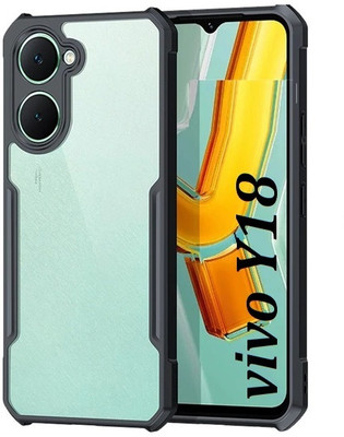 Flipkart SmartBuy Back Cover for Vivo T3 Lite 5G, Vivo Y18(Black, Camera Bump Protector, Pack of: 1)