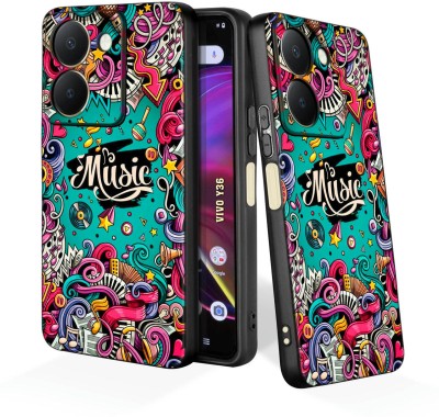 CLASSYPRINT Back Cover for Vivo Y36(Black)