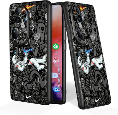 FeelWhiz Back Cover for Oppo Reno 11 Pro 5G(Black)