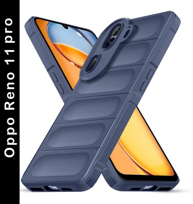 KARWAN Back Cover for Oppo Reno 11 Pro(Blue, Shock Proof, Silicon, Pack of: 1)