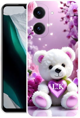 VS PRINT LINK Back Cover for POCO C71,MZBOKDYIN, LK,L LOVE K,LK NAME,LK LETTER,LK ALPHABET(Purple, Flexible, Silicon, Pack of: 1)