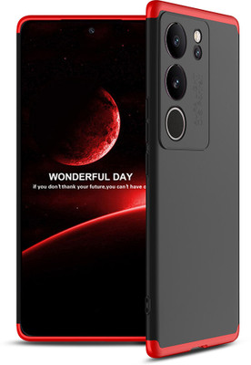 FlareHUB Back Cover for vivo V29 5G, Vivo V29 Pro 5G, Vivo V29(Red, Black, Dual Protection, Pack of: 1)