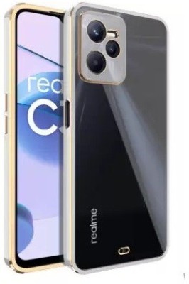 ankSONline Back Cover for Realme C35, Shockproof Transparent Soft TPU Bumper Protection Back Case(White, Camera Bump Protector, Silicon, Pack of: 1)