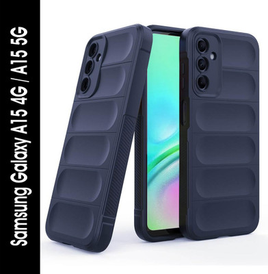 Casotec Back Cover for Samsung Galaxy A15 4G, Samsung Galaxy A15 5G(Blue, Silicon, Pack of: 1)