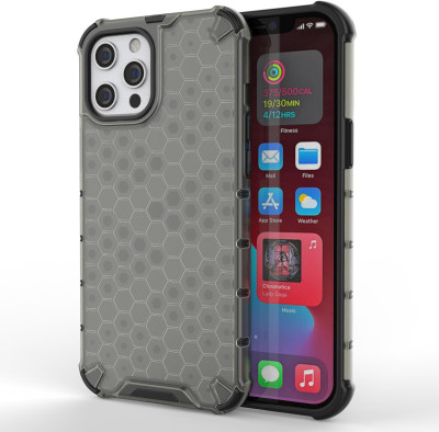 Glasgow Back Cover for Apple iPhone 12 Pro Max(Black, Shock Proof, Pack of: 1)