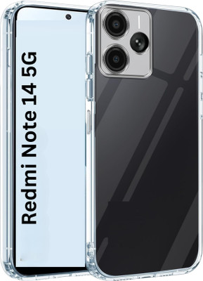 KWINE CASE Back Cover for REDMI Note 14 5G(Transparent, Grip Case, Silicon, Pack of: 1)