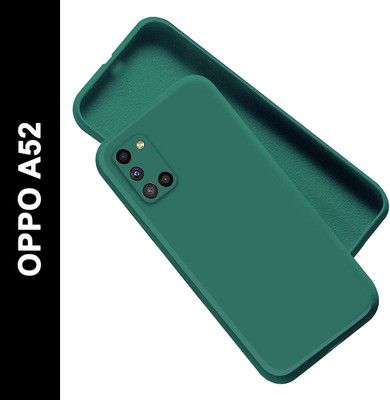 Artistque Back Cover for Oppo A52(Green, Matte Finish, Silicon, Pack of: 1)