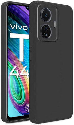 ZAMN Back Cover for VIVO T1 44W(Black, Silicon, Pack of: 1)