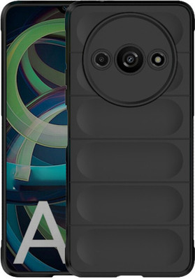 Casotec Back Cover for Mi Redmi A3 (2024) 4G, Mi Redmi A3x 4G, POCO C61(Black, Silicon, Pack of: 1)