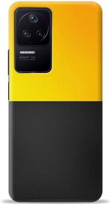Cover King Back Cover for Poco F4 5G(Black, Yellow, Shock Proof, Pack of: 1)