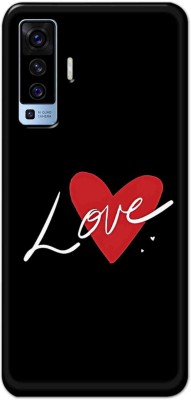 NDCOM Back Cover for Vivo X50 Love Heart Printed(Multicolor, Hard Case, Pack of: 1)