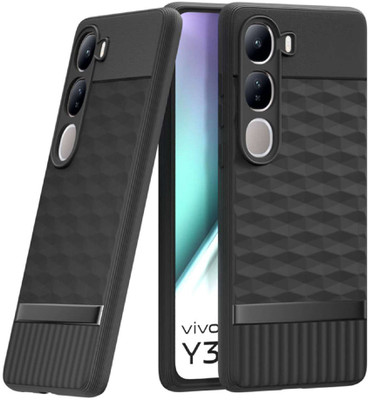 Casotec Back Cover for Vivo Y300 5G, Vivo V40 Lite 5G(Black, Silicon, Pack of: 1)