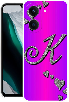 PHONE WALEY.COM Back Cover for POCO C71,MZBOKDXIN, K LETTER,K NAME,K WORD,K ALPHABET(Pink, Flexible, Silicon, Pack of: 1)