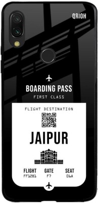 QRIOH Jaipur City Glass Back Cover for Mi Redmi Note 7 Pro(Black, Grip Case, Pack of: 1)