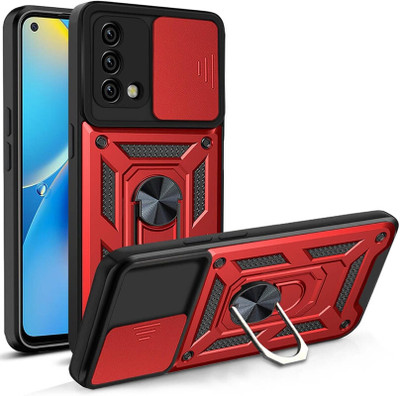 Helix Back Cover for Oppo F19 / F19s(Red, Ring Case, Pack of: 1)