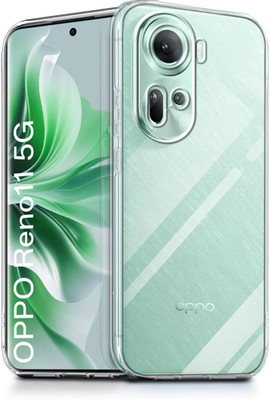 spaziogold Back Cover for Oppo Reno 11 5G(Crystal Clear | Soft & Flexible TPU | Camera Protection)(Transparent, Shock Proof, Silicon, Pack of: 1)