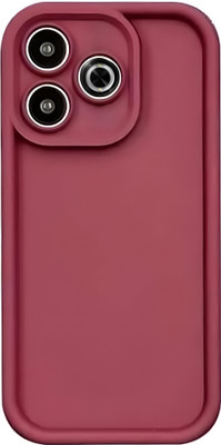 SCALEBEE Back Cover for Mi Redmi 13 5G / Poco M6 Plus 5G Soft Shockproof Silicone Matt Finish Phone Case(Red, Flexible, Silicon, Pack of: 1)