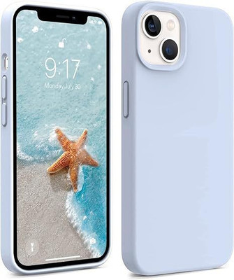 LAMIYANA Back Cover for Apple iphone 14 plus(Blue, Silicon, Pack of: 1)