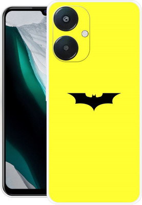 ADZIRE Back Cover for REDMI 13c 5G, BATMAN, LOGO, SIGN, DESIGN(Yellow, Flexible, Silicon, Pack of: 1)