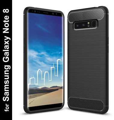 Zapcase Back Cover for Samsung Galaxy Note 8(Black, Grip Case, Silicon, Pack of: 1)