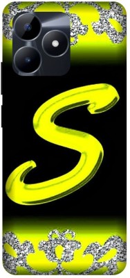 3D U PRINT Back Cover for Realme C53,Realme Narzo N53,RMX3762,RMX3761,S letter,S name,S word,S ALPHABET(Yellow, Hard Case)