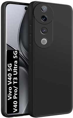 ZAMN Back Cover for VIVO T3 ULTRA 5G(Black, Silicon, Pack of: 1)