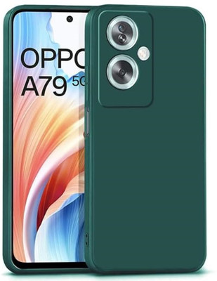 ZAMN Back Cover for OPPO A79 5G(Green, Silicon)