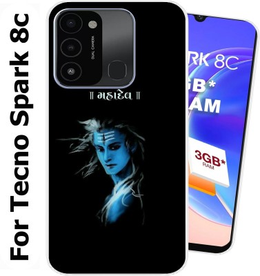 SmartGoldista Back Cover for Tecno Spark 8c(Multicolor, Silicon, Pack of: 1)