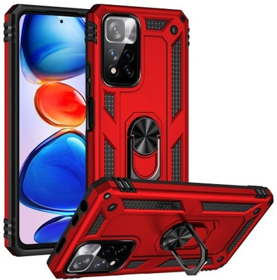 RUNICHA Back Cover for Redmi Note 11 Pro, Xiaomi 11i(Red, Shock Proof, Pack of: 1)