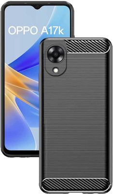 NEXTZONE Back Cover for Rugged Armor Carbon Fiber Basic Case Oppo A17k(Black, Matte Finish, Pack of: 1)