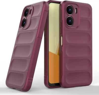 MTA Back Cover for Vivo T2x (5G)(Maroon, Camera Bump Protector, Silicon, Pack of: 1)